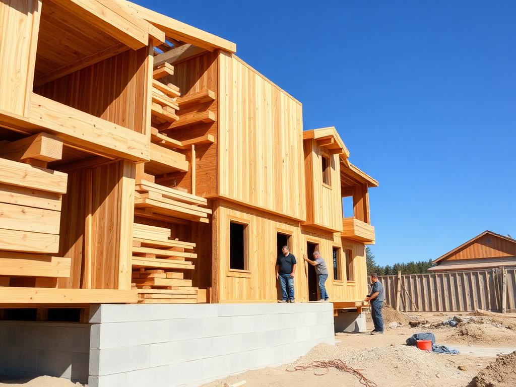 Casa de encaixe em montagem — Rio dos Cedros · SC